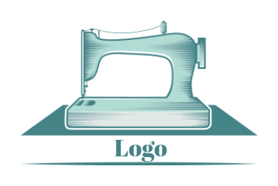 make a fashion logo maker classic sewing machine