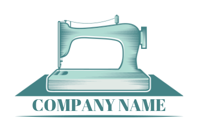 make a fashion logo maker classic sewing machine