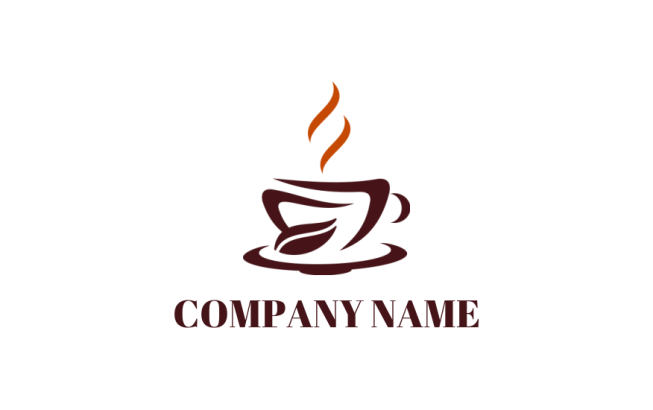 Coffee cup abstract logo generator