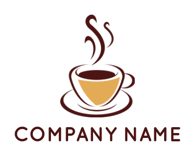 coffee cup abstract logo sample 