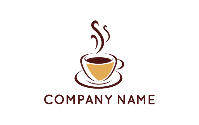 coffee cup abstract logo sample 