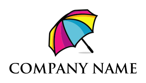 printing logo online colorful opened umbrella