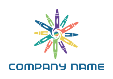 education logo symbol markers in shape of star