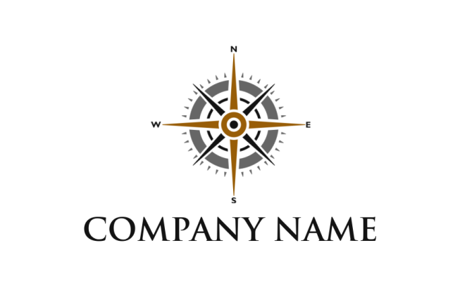 make a travel logo compass with north south east & west | Logo Template ...