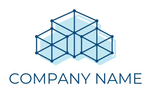 storage logo illustration connecting dots boxes