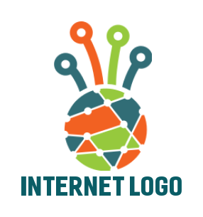 internet logo cell tower with signals in cloud