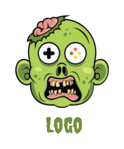 games logo of controller instead of zombie eyes