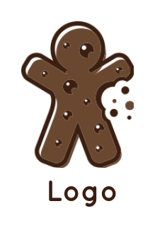 design a bakery logo gingerbread cookie