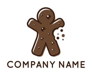 design a bakery logo gingerbread cookie