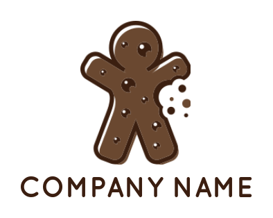 design a bakery logo gingerbread cookie