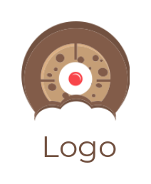 food logo image cookie with target sign