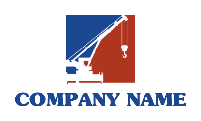 crane construction equipment logo maker