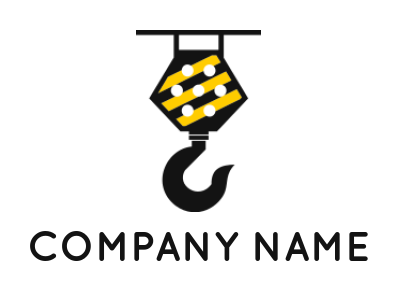 make a construction logo crane hook - logodesign.net