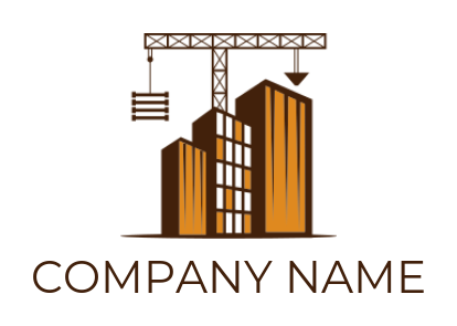 logistics logo image crane moving cargoes - logodesign.net