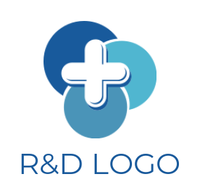 medical logo image cross in overlapping circles - logodesign.net