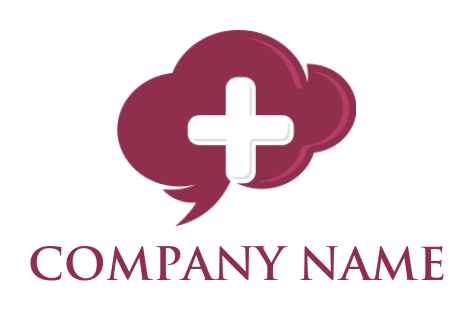 create a medical logo cross inside brain - logodesign.net