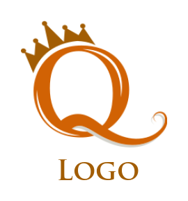 crown with letter Q