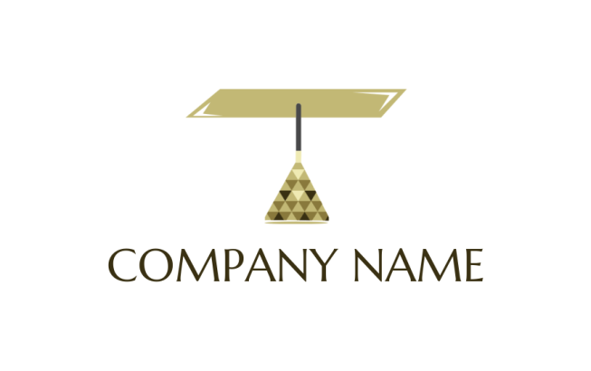 make a home improvement logo crystal chandelier on roof - logodesign.net