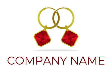 make a jewelry logo crystal diamond Earrings - logodesign.net