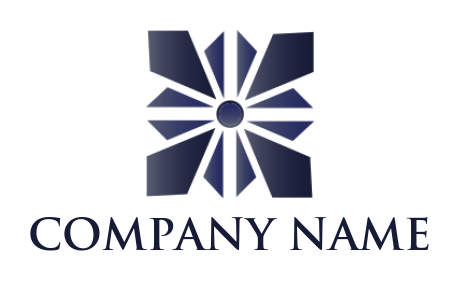 make a gemstones logo crystal diamond in square