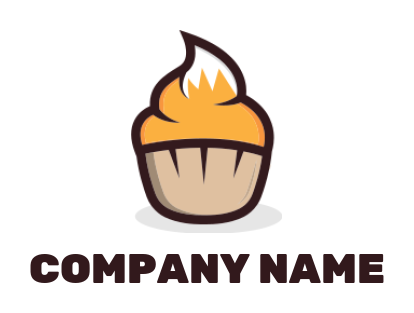 food logo maker cupcake with fox tail