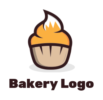 food logo maker cupcake with fox tail