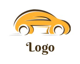 Auto shop logo cute abstract car