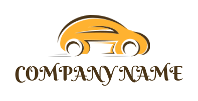 Auto shop logo cute abstract car