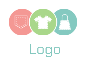 fashion logo cutouts pocket t-shirt bag circles