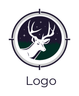 deer with target symbol