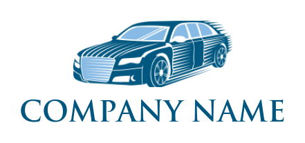 auto mechanic logo detailed luxury car