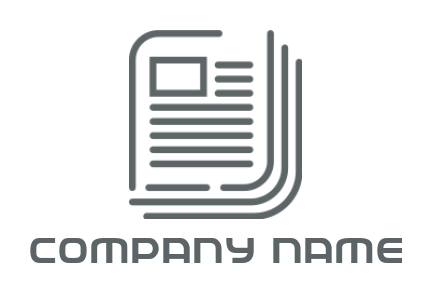 marketing logo detailed outline of papers