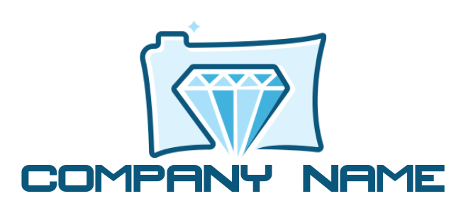  photography logo of diamond inside the camera