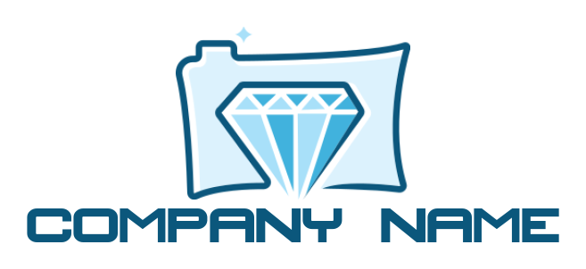  photography logo of diamond inside the camera