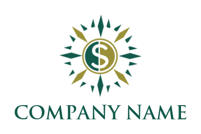 accounting logo maker diamond shape around a dollar for accounting 