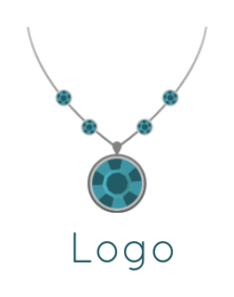 create a jewelry logo diamond with locket chain