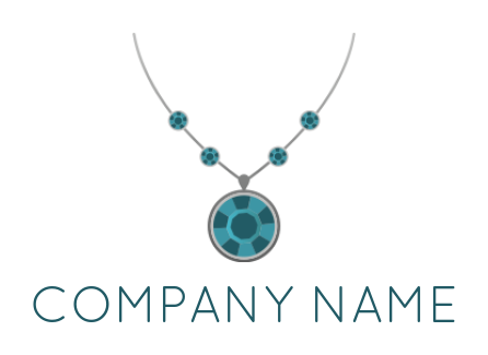 create a jewelry logo diamond with locket chain