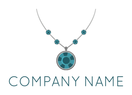 create a jewelry logo diamond with locket chain