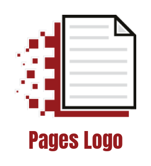 make a publishing logo digital paper with pixels
