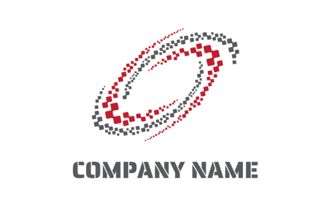 internet logo digital swooshes forming swirl | Logo Template by ...