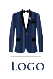 make an apparel logo dinner jacket with bow tie