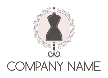 apparel logo icon display mannequin with ornaments