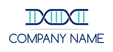make a research logo DNA strand 