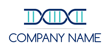 DNA strand with vertical lines