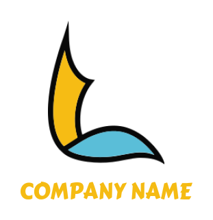 alphabets logo document paper in shape of L