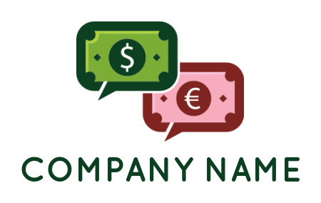 create an investment logo dollar and pound in bubble - logodesign.net