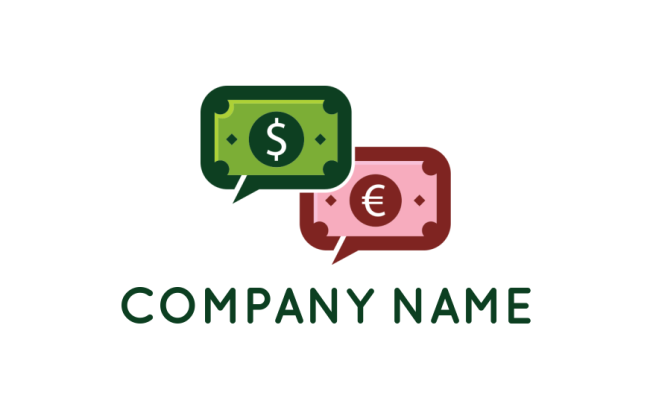 create an investment logo dollar and pound in bubble - logodesign.net