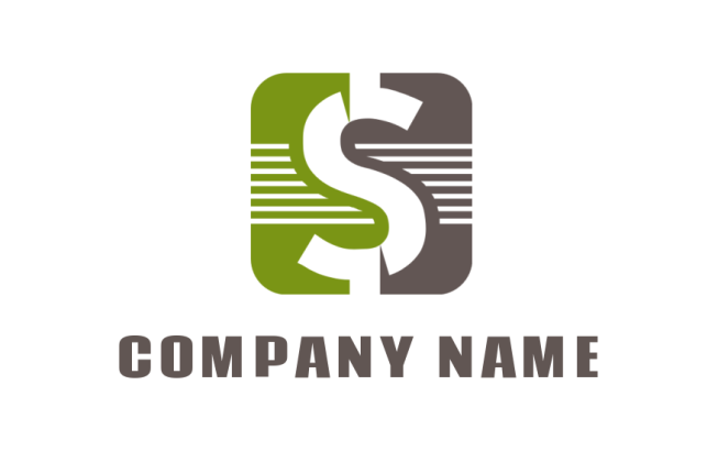 design an accounting logo dollar sign in rounded rectangle 