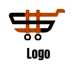 ecommerce logo dollar sign shopping cart