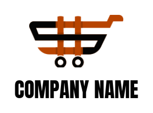 ecommerce logo dollar sign shopping cart